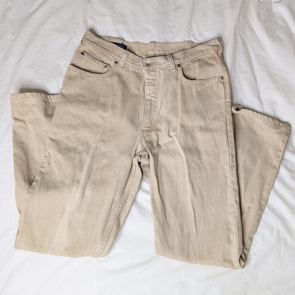 Tan Lands End Jeans - Men's